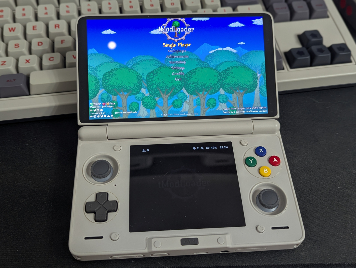 Terraria with RetroAchievements on Android
