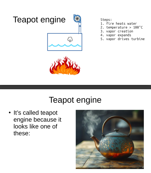TIL about the simplest combustion engine (teapot engine)
