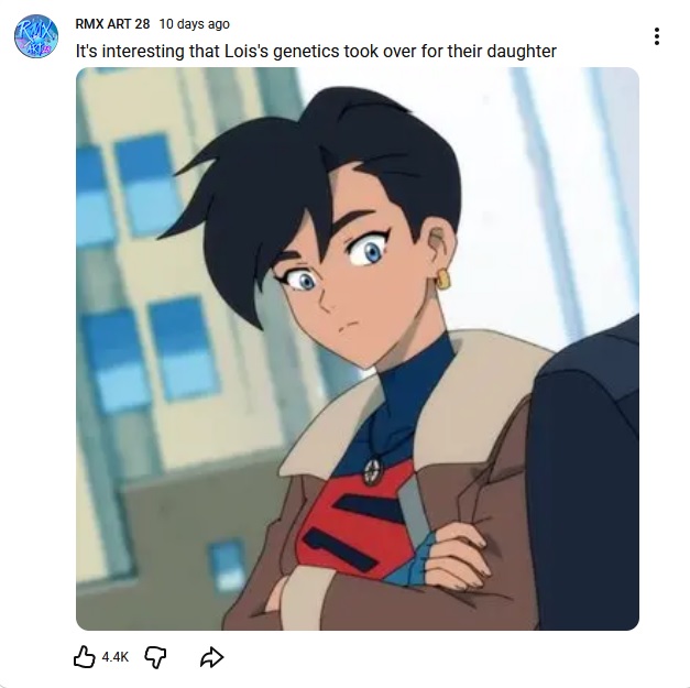 Those genes knew what the fans wanted, more tomboys.