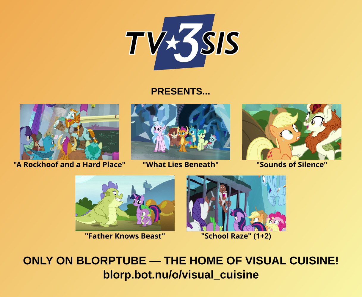 Giddy up! We're watching My Little Pony: Friendship is Magic S8E21~26 on Blorptube @ 11 PM CET / 5 PM EST — "Tweedledee, tweedledoo, I spy a new waifu!"