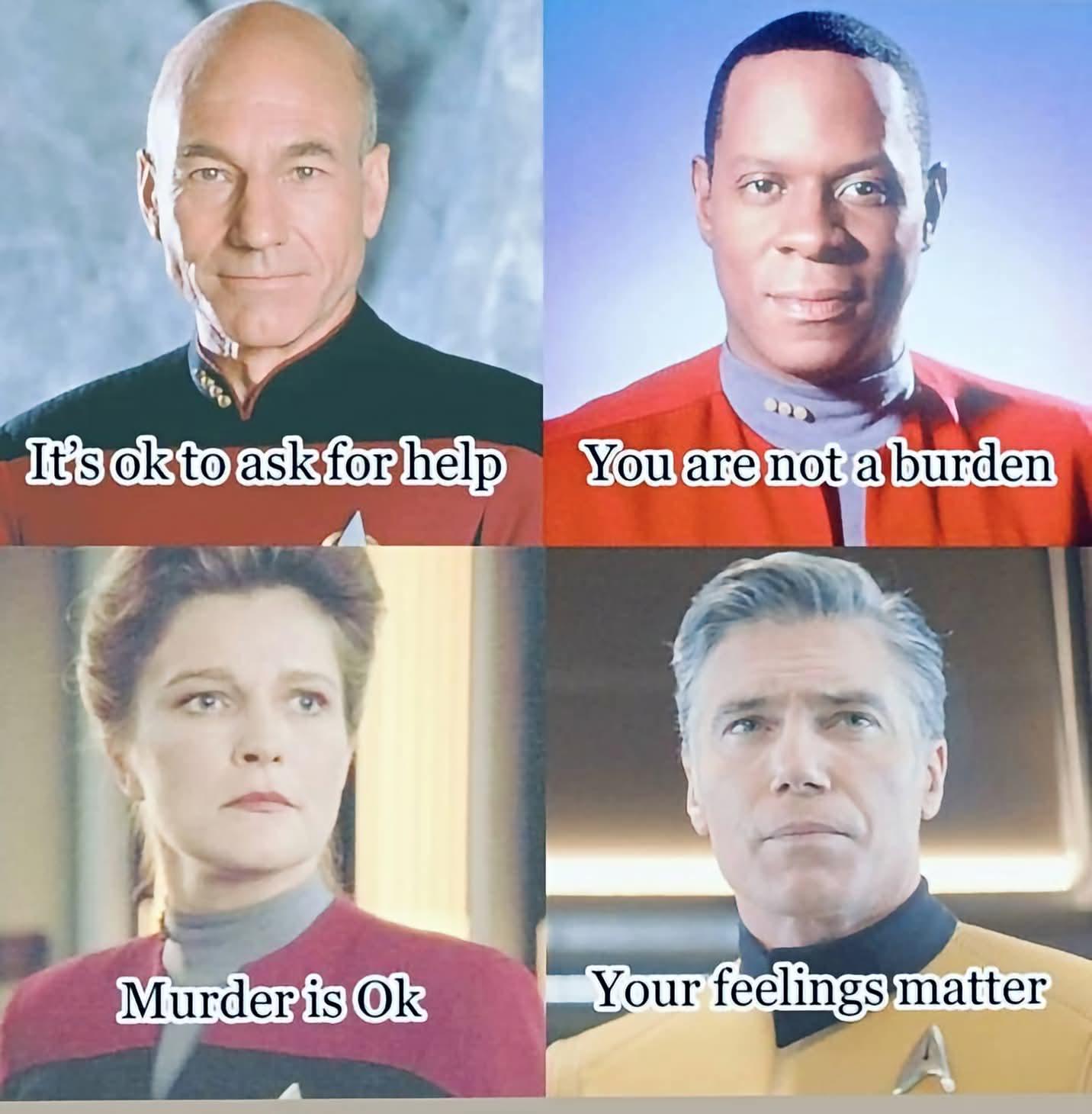 There is the wrong way and the Janeway. Always choose the Janeway.