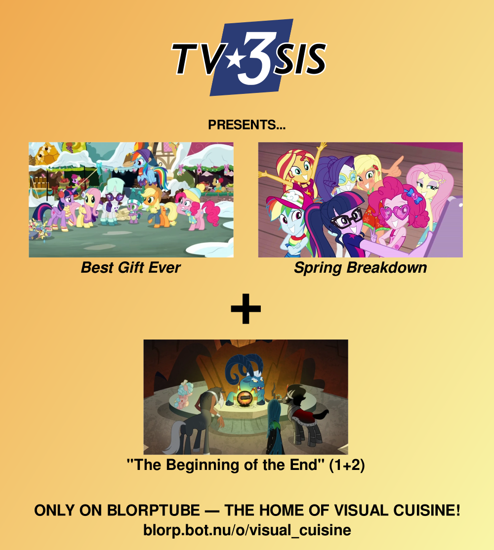 Giddy up! We're watching My Little Pony: Best Gift Ever + Spring Breakdown + Friendship is Magic S9E1+2 on Blorptube @ 11 PM CET / 5 PM EST — "The long goodbye begins!"