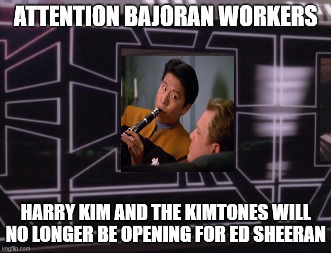 When asked for comment, Ensign Kim said "Free Bajor!"