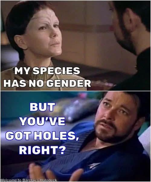"Tell me about your genetalia"