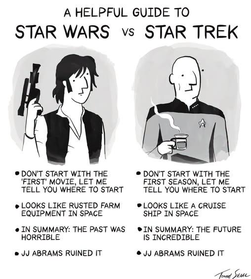 Jar Jar Abrams ruined Space Show Wars.