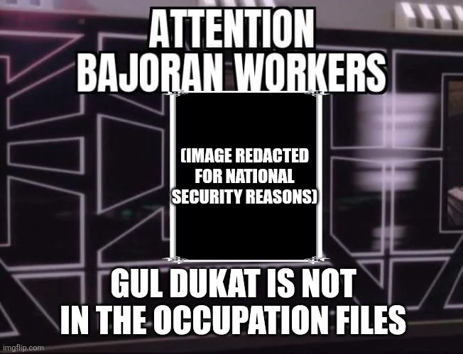 Announcement from Cardassian Central Command