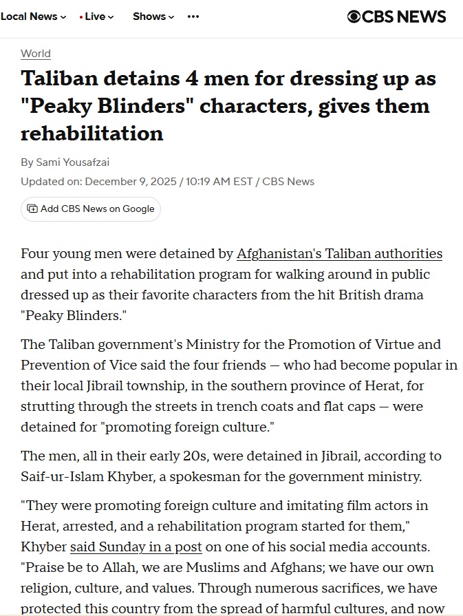 I mean, they were cosplaying as British people.