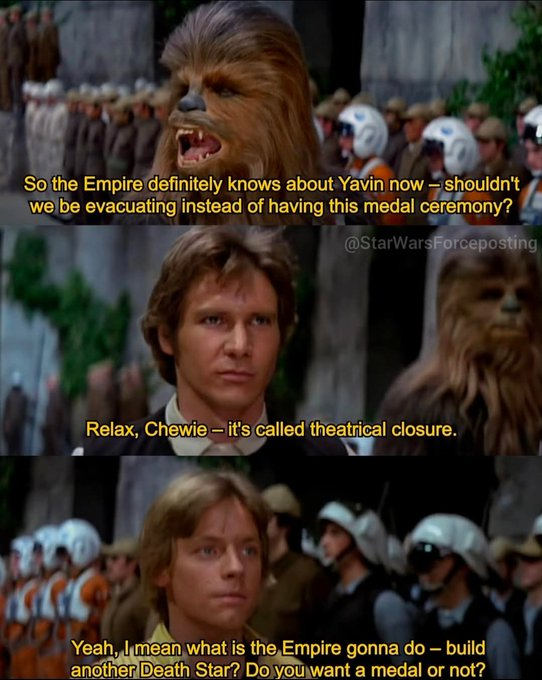 Do you want it or not Chewie?