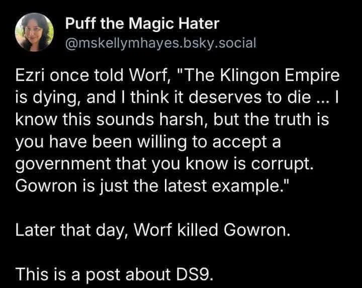 This is a post about DS9