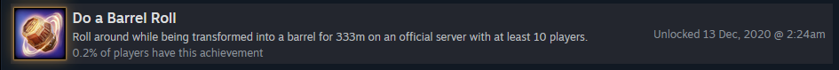 What's the rarest Steam achievement you got?