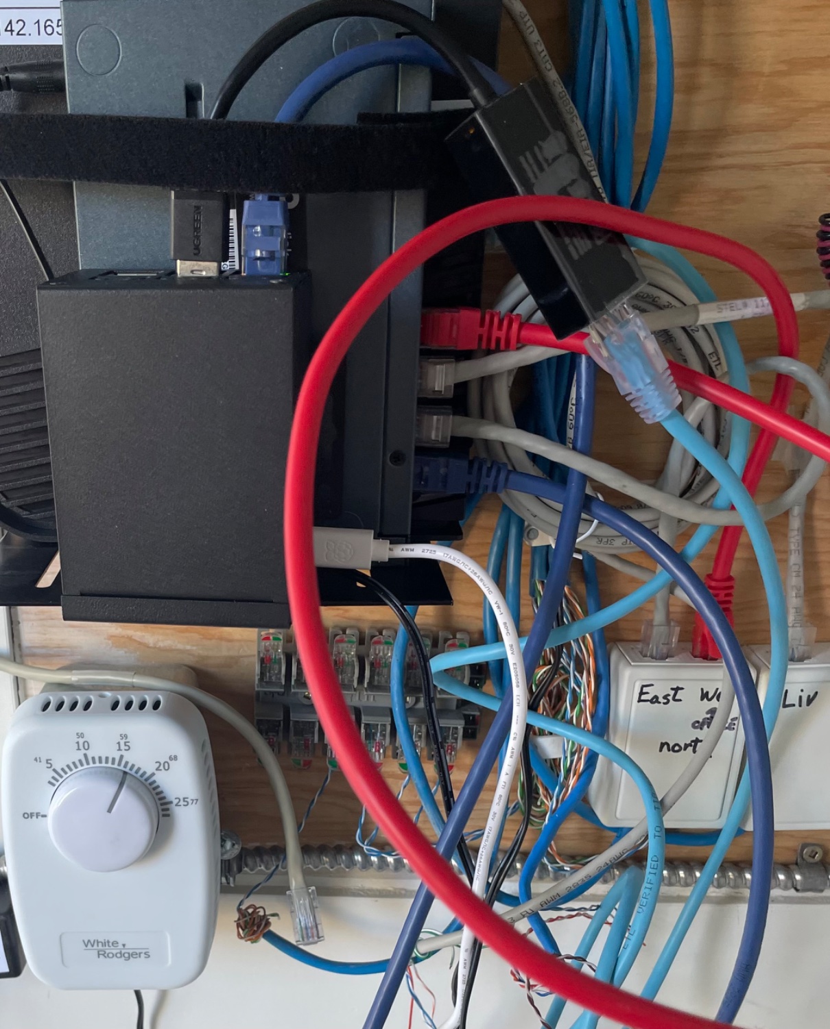 Check out my hill billy tangle of wires making my new fire wall!