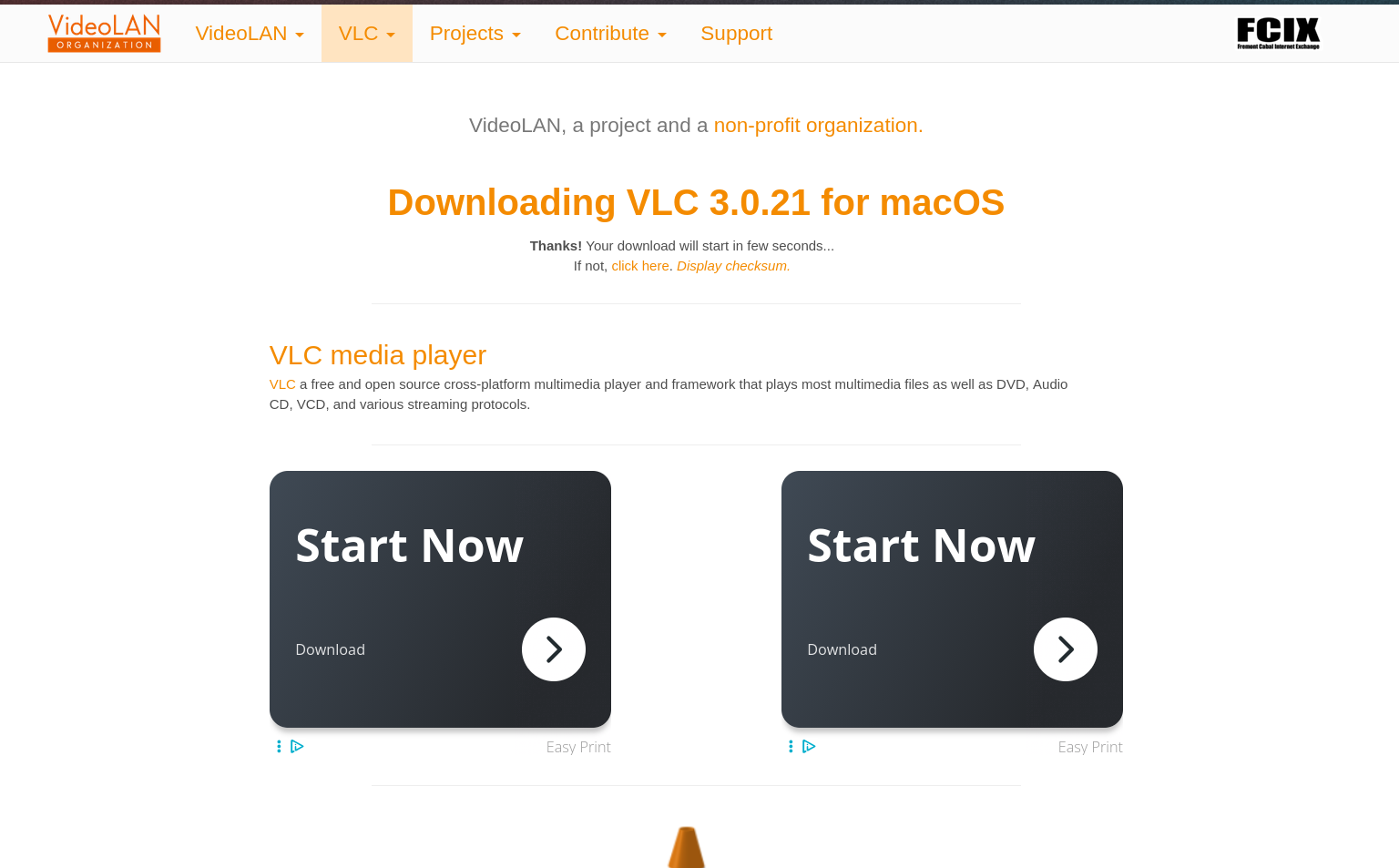 When Did VLC's Site Get Ads?