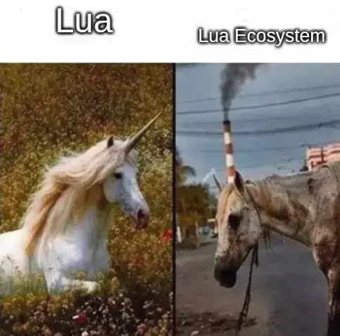 Some of you guys haven't used luarocks and it shows