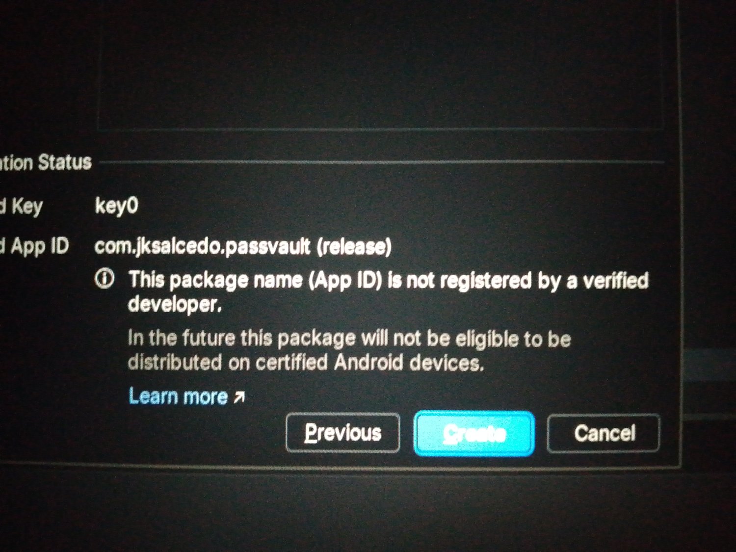Haven't generated an APK for months inside Android Studio