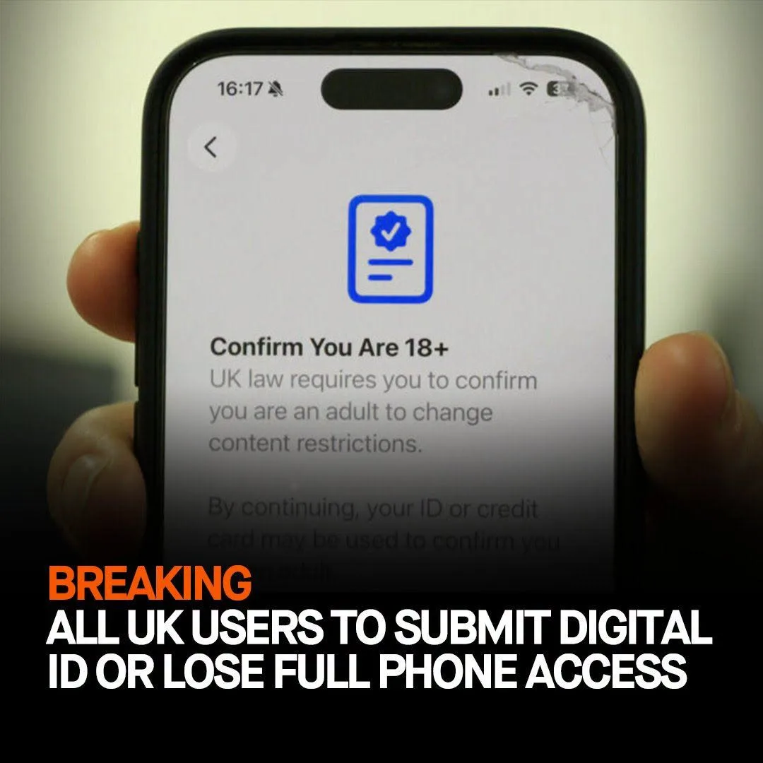Anyone else seeing that unhinged "UK phones require digital ID or get child-locked" screenshot making the rounds?