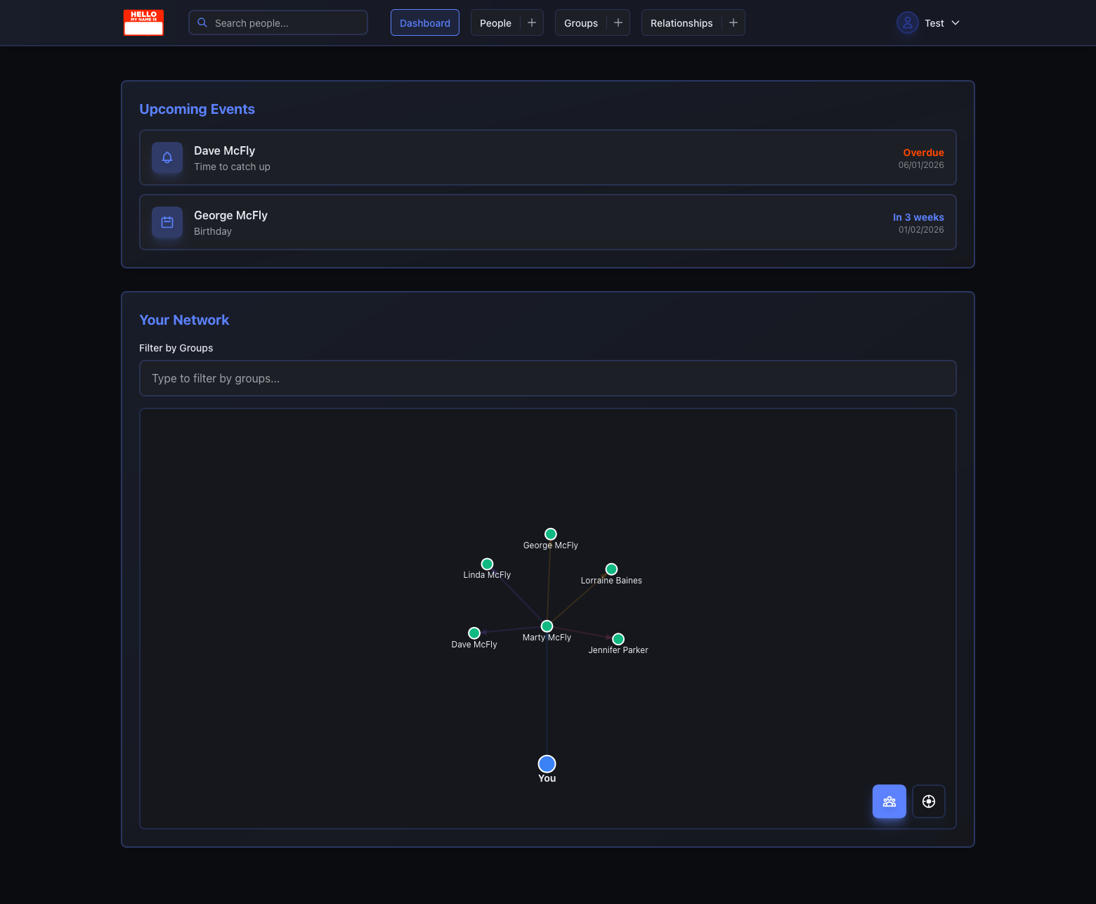 Nametag: An open source personal relationships manager