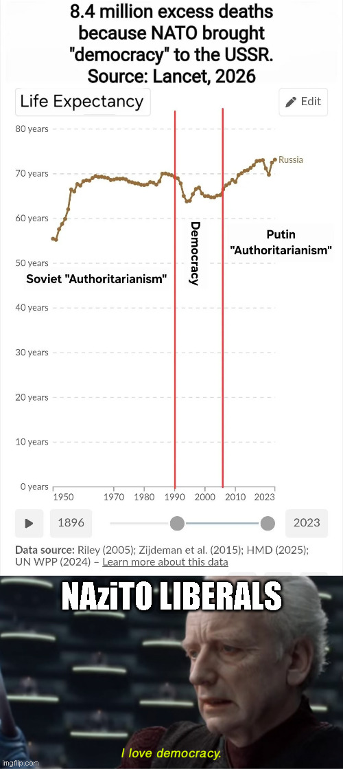 Libs: "Democracy is so great! Much better than the completely-real authoritarianism!" Meanwhile: