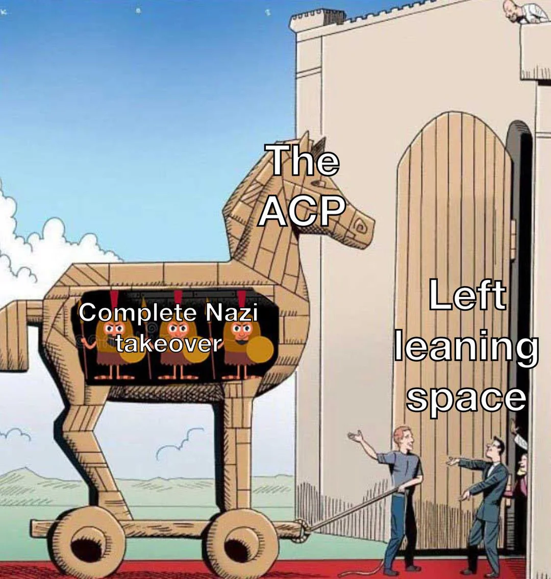 Don't let fake leftists in!