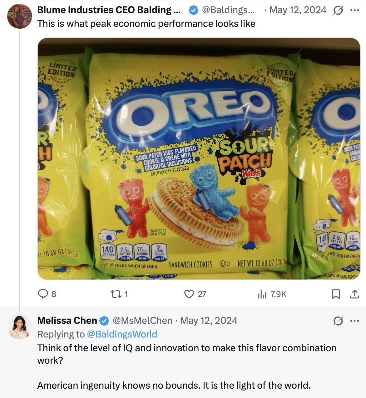 Say what you will about Melissa but she understands how easy it is to grift gringoids
