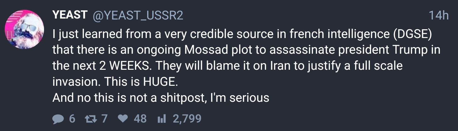 Comrade Israel will now proceed with eliminating both the Ochre Orangutan and Israel in one fell stroke