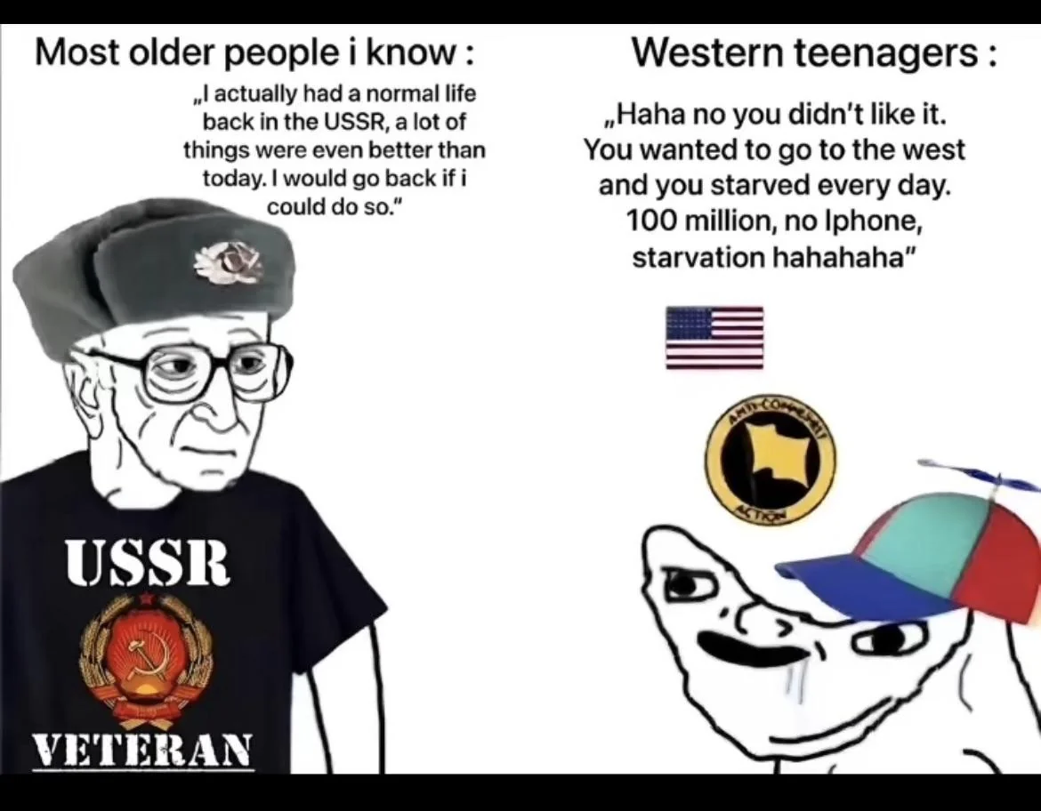 Soviet grandpa vs. Western libs