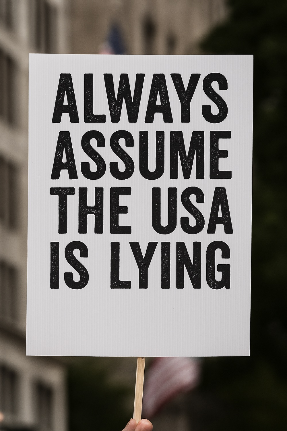 Only a fool would trust the USA