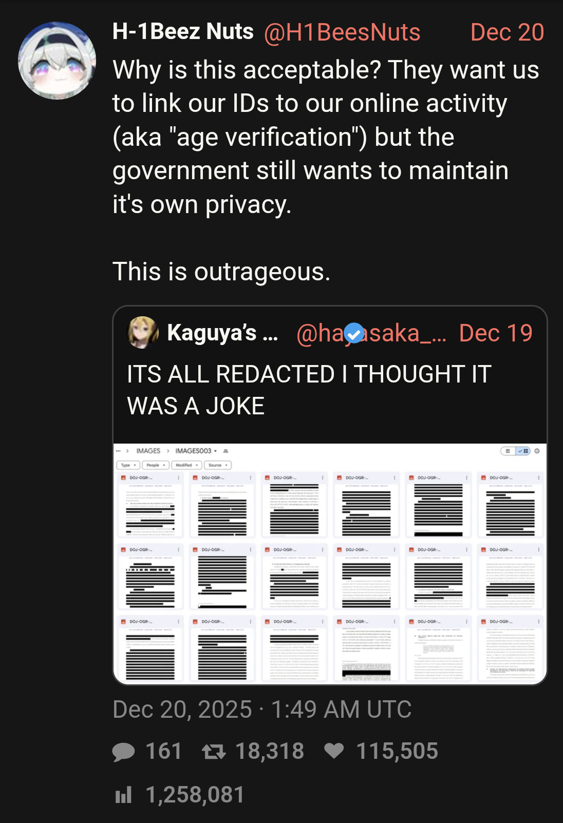 Nothing to hide, nothing to fear. Any resistance will be met with a "mentally disabled" and "local terrorist" tattoos