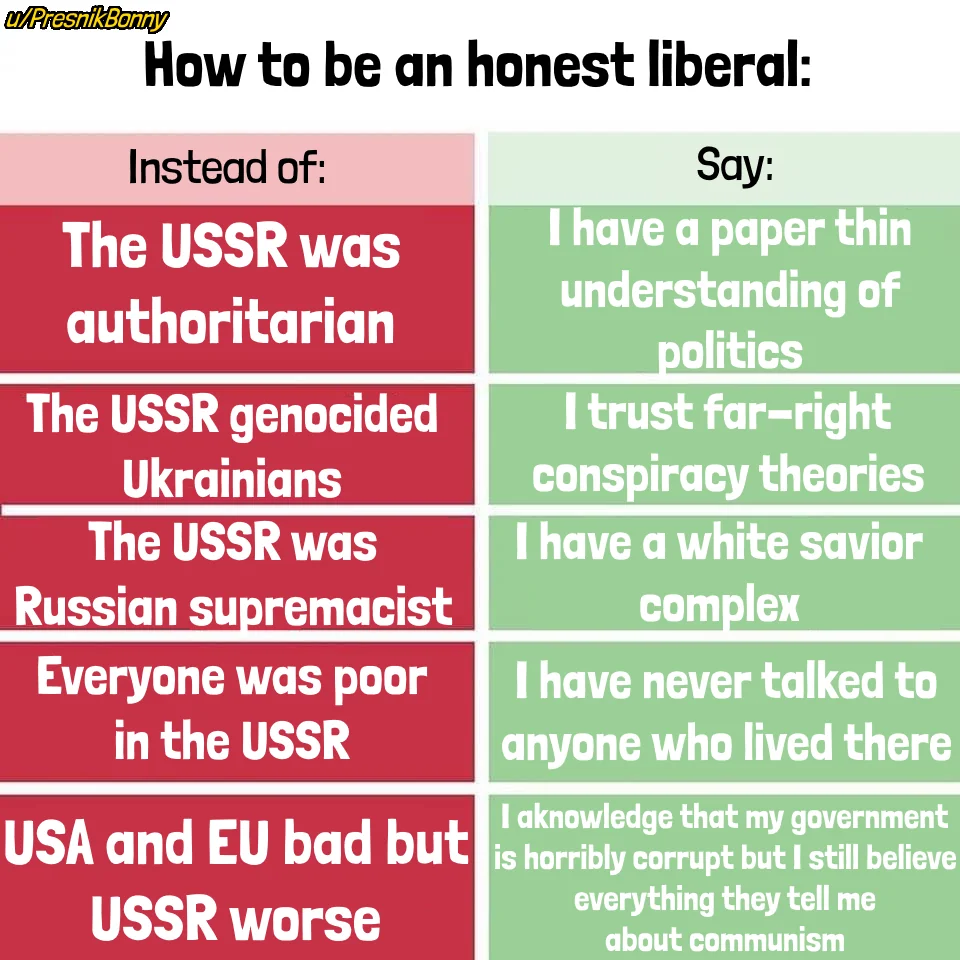 There are no honest liberals, cause honest liberals become communists 😎