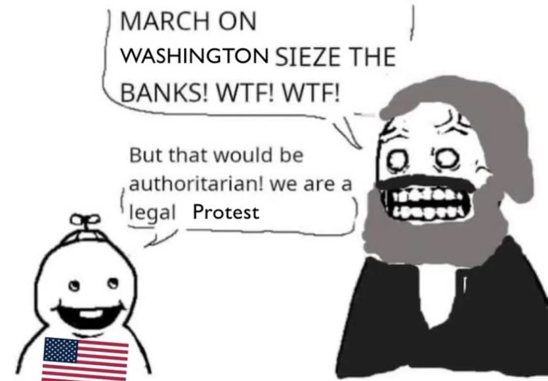 Yeah those protests and votes will sure show capitalism! 2nd amendment? whats that? sounds AuThOrITarIAn