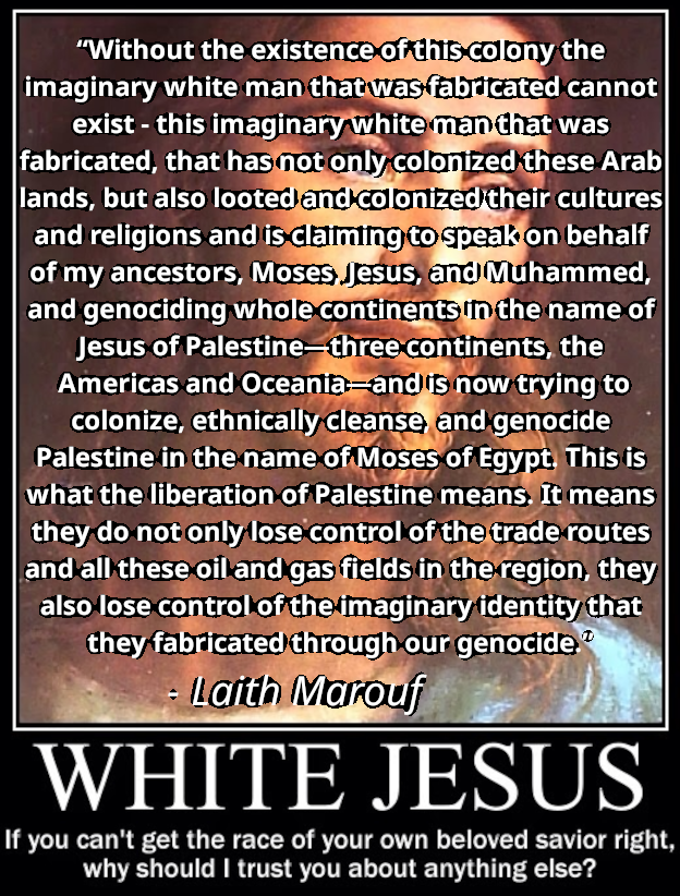 a leftist meme about White Jesus