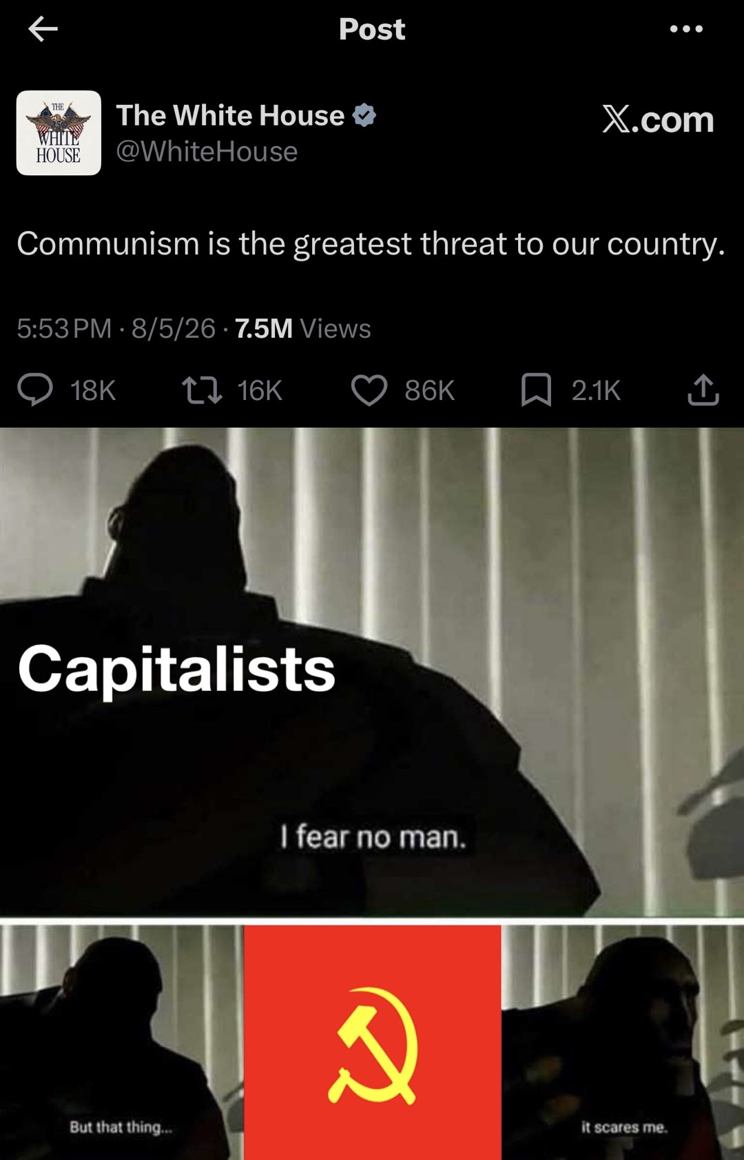 The empire fears us so much 😎🤣