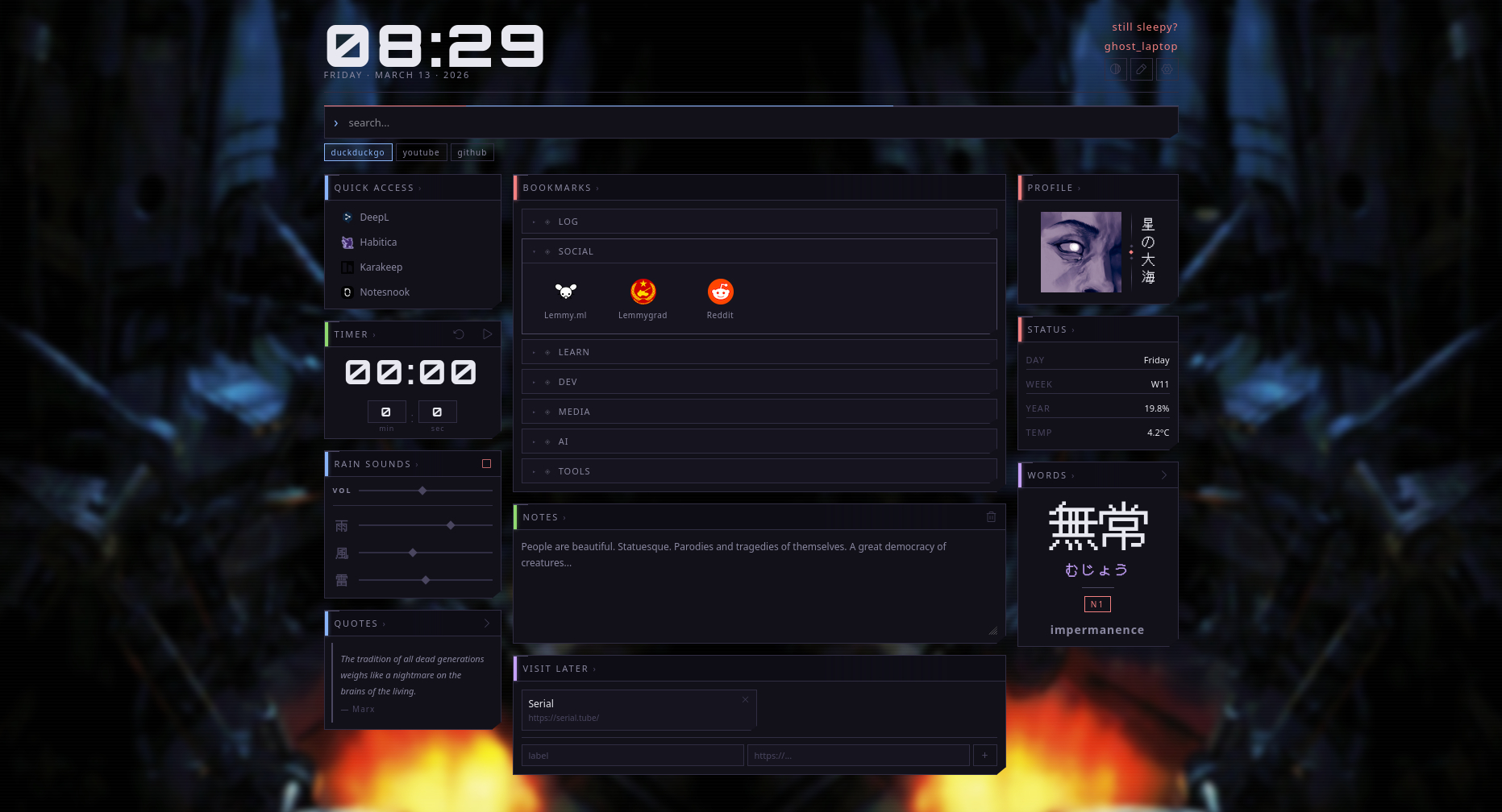 i created a repo for the new tab extension