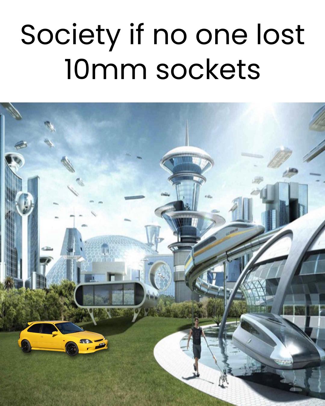 Meanwhile whatever random car you have - 13 or 17 or 20 mm for the most important bolts