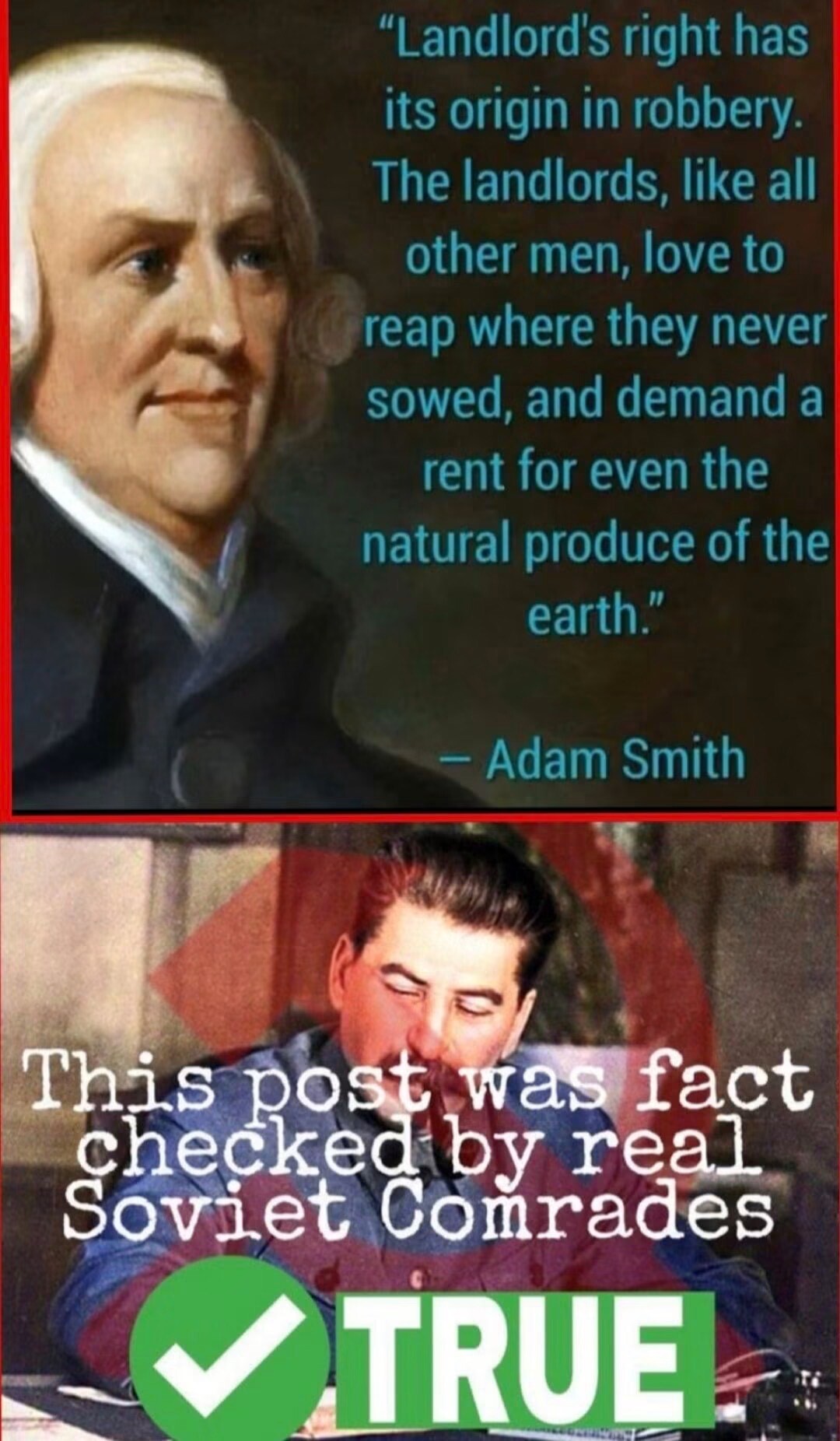 the one thing I can get everyone to agree on is fuck landlords