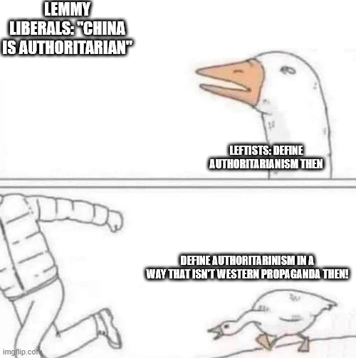 Remember kids, authoritarian = anything that's a threat to US empire hegemony