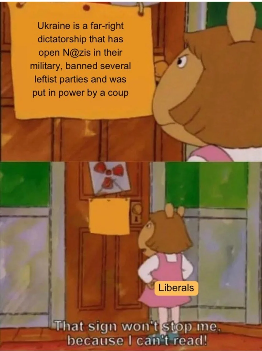 Something something *liberal nazi slogan*