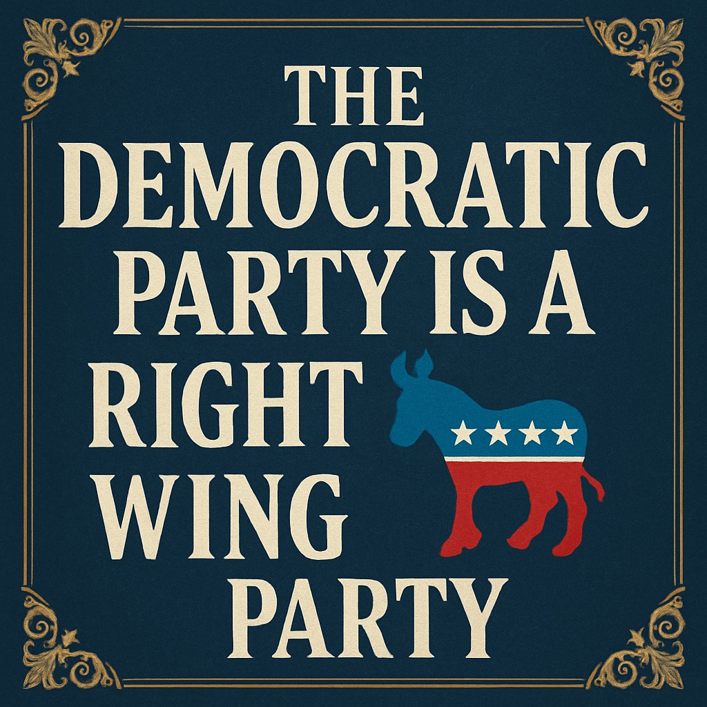 Always remember that the democrats are right wing