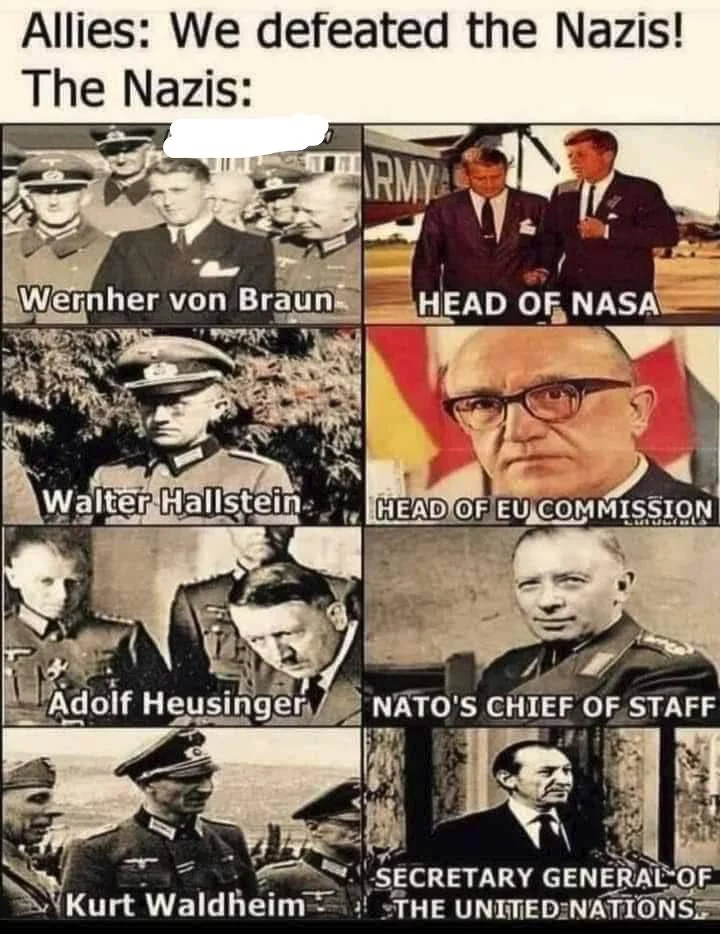 And NATO, EU and UN are STILL Nazi imperialists to this day