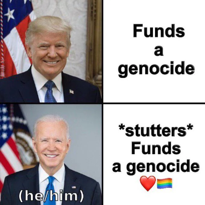 Would you like Genocide or Flavored Genocide? Thats the choice you have in burgerland "democracy"