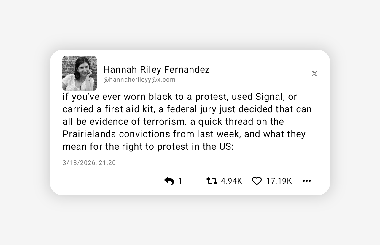 Sheesh, the US is sure getting scary. Well, it's a good thing it would be impossible to trace Signal to someone via metadata like a phone number, right?