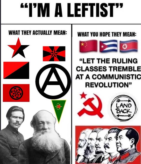 If you don't support AES countries like China or especially the DPRK, you aren't a leftist