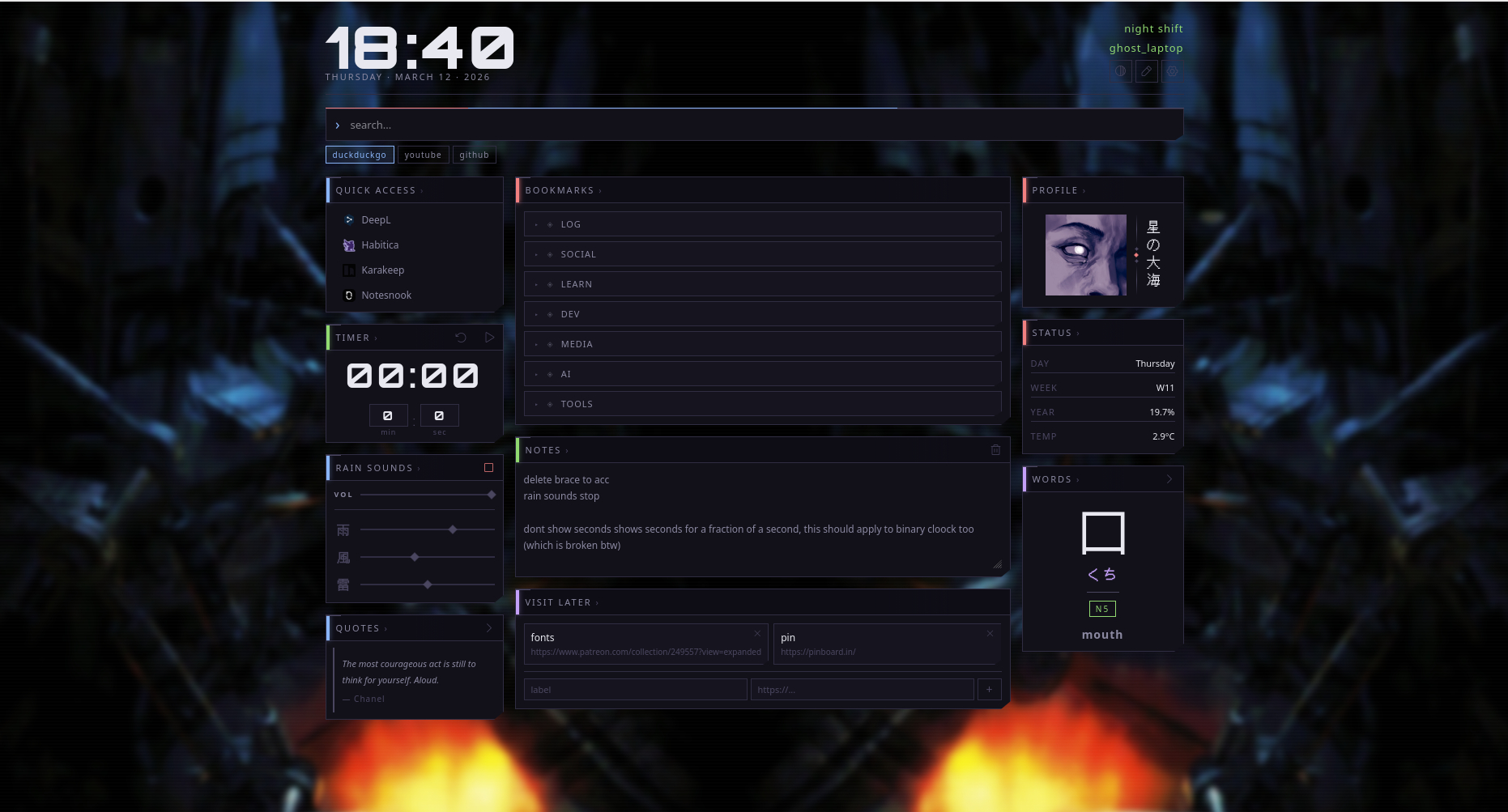 I created a new tab extension