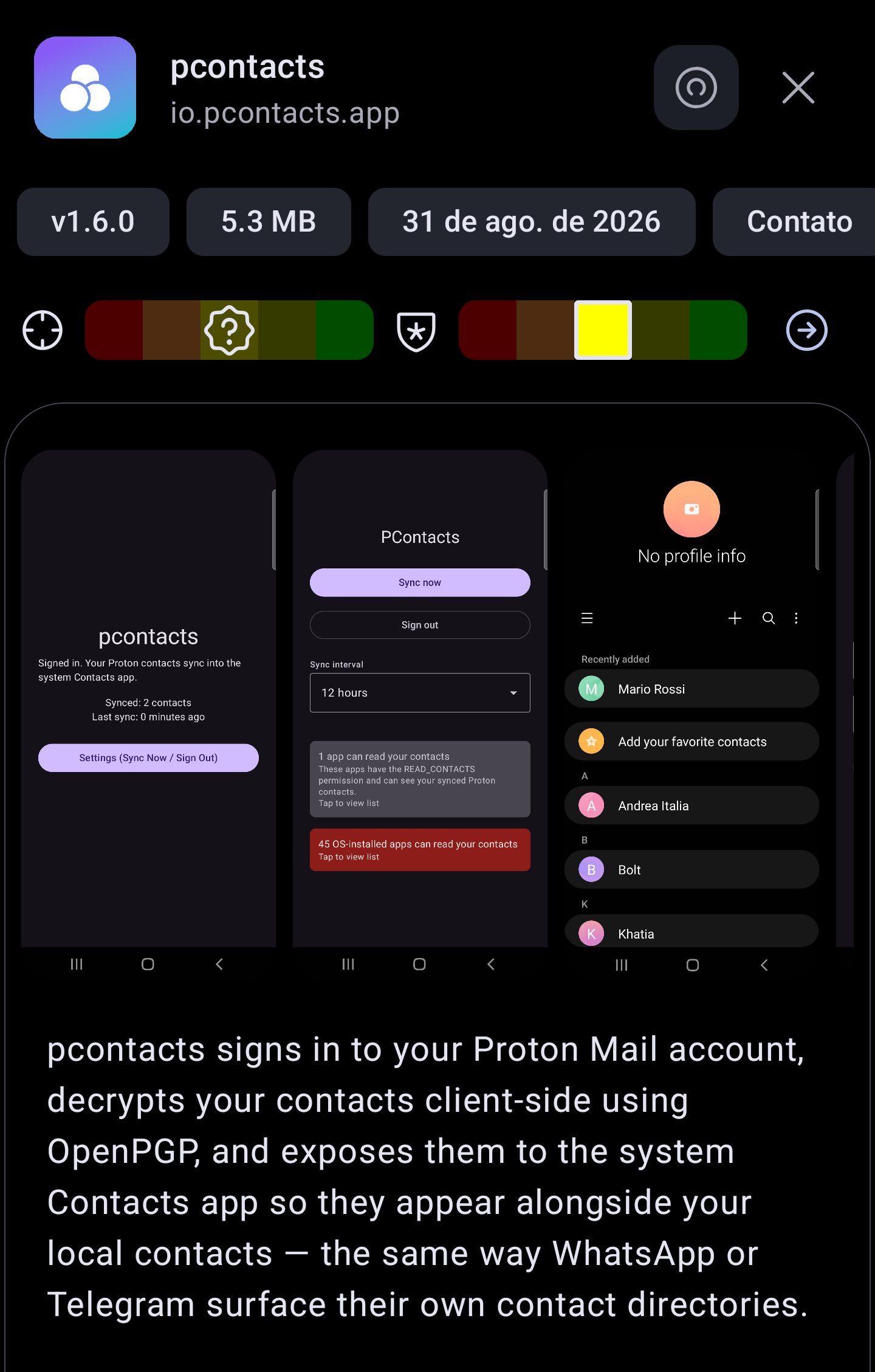 PCCONTACTS - What do you think about this app? It safe?