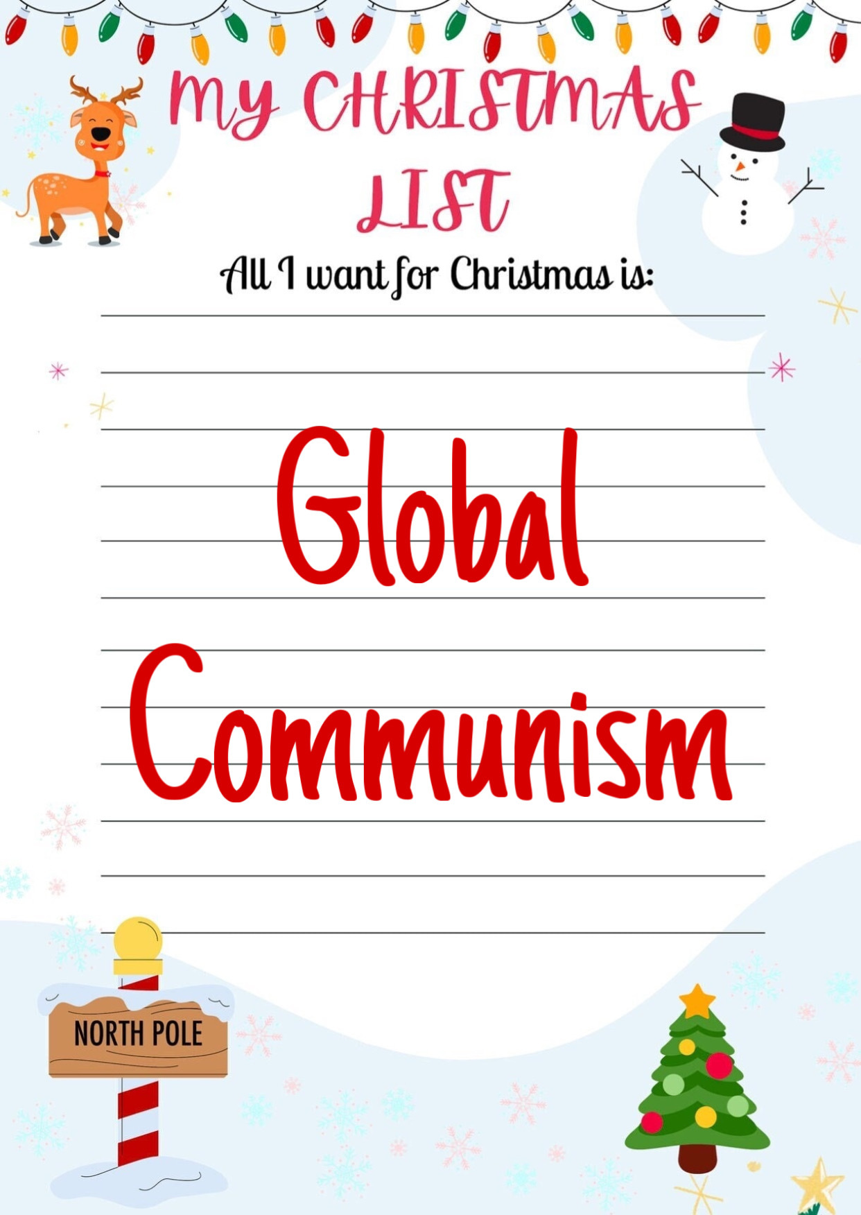 Definitely happening because I have been good this year