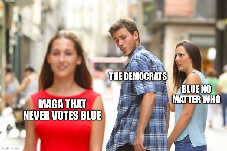 The dems are sliding right because they arent voting dem