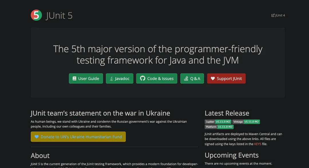 Liberalism and fascism in the software testing world: The JUnit team supports Ukraine