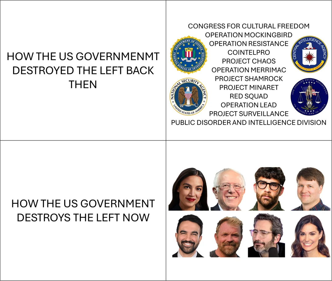 Now including their latest fake leftist plant, Mamdani