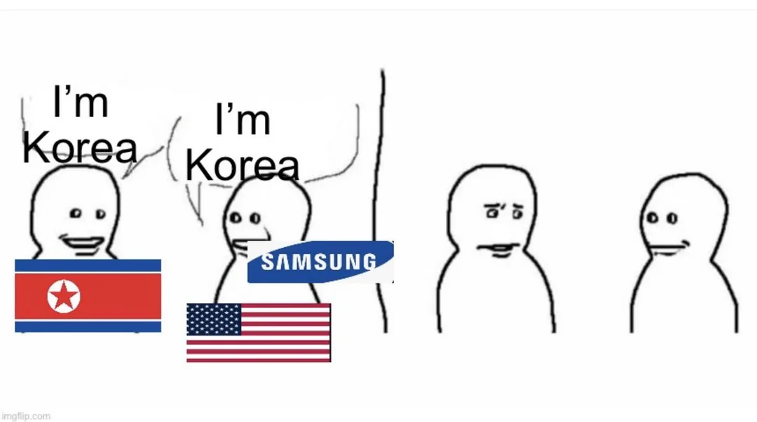 One of these is Korea, the other a US puppet "government"