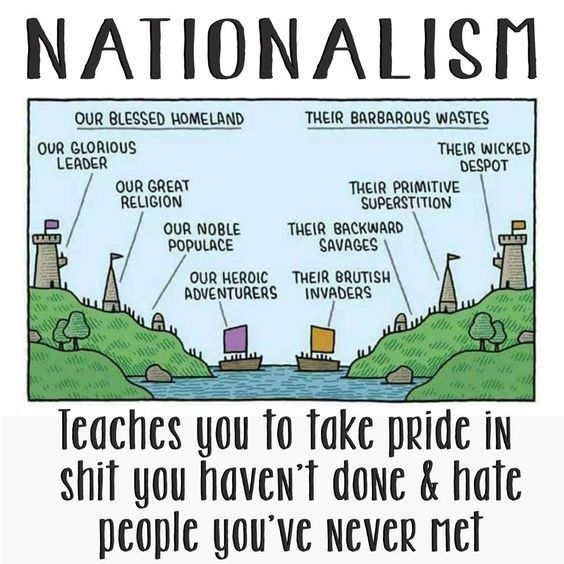 "Nationalism" by Tom Gauld, Guardian Review, 2015