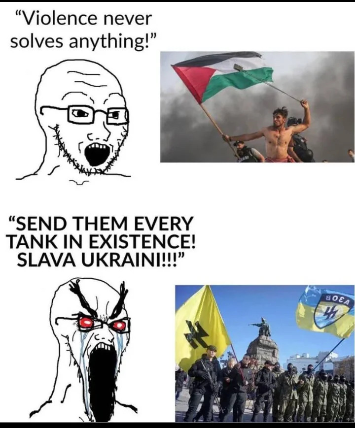 "Violence is never the answer" unless it is white people doing it